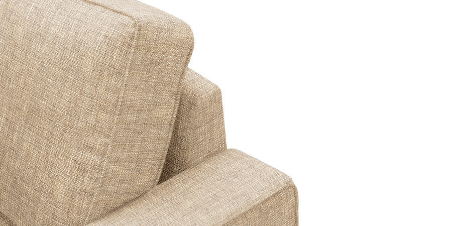 Flemingo Fabric Sofa 3Seater(Cream)